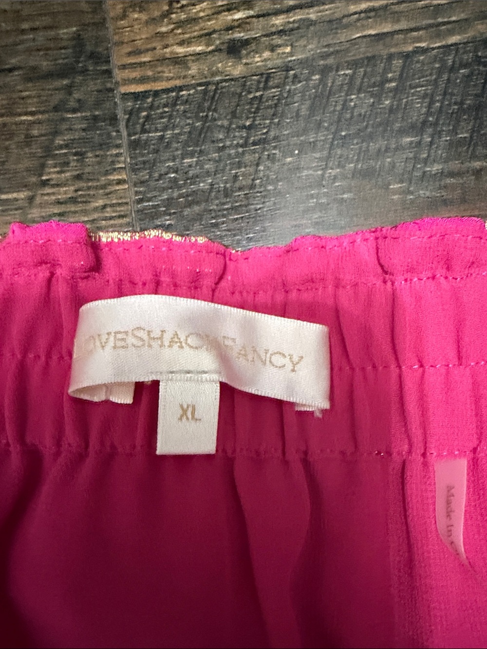 Loveshackfancy Pink Tiered Star-Print Mini Skirt with Gold Stars - Picture 3 of 3